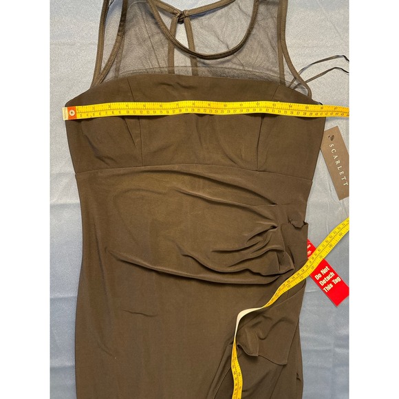 Scarlett Black Long Formal Sleeveless Evening‎ Gown Sheer Top NWT Size 8 - Picture 8 of 12